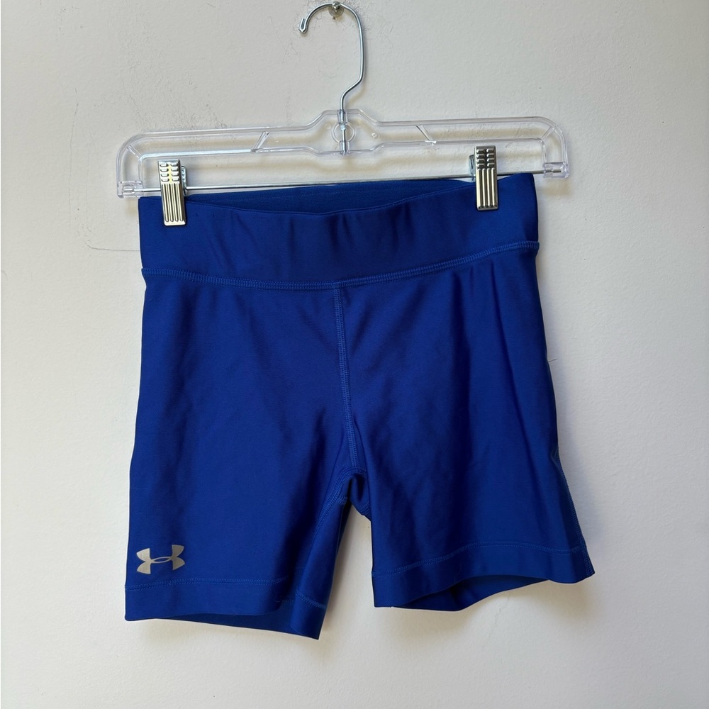 Under Armour Blue Compression Spandex Shorts